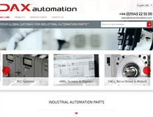 Tablet Screenshot of daxautomation.co.uk